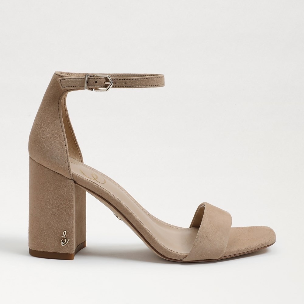Sam Edelman Daniella Oatmeal Suede Heels